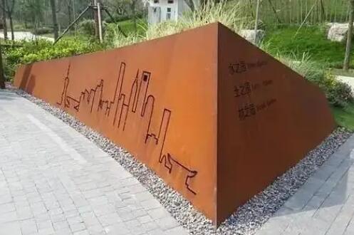 海珠耐候钢挡土墙